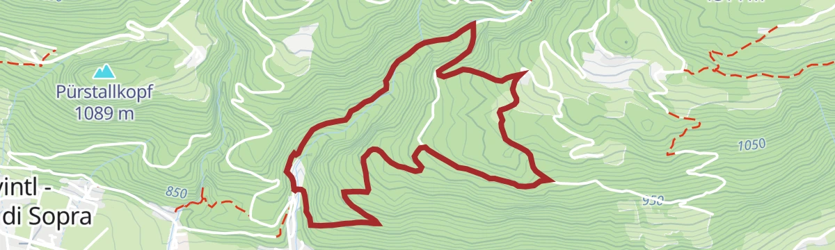Route map: Castel Raubschlössl circular route